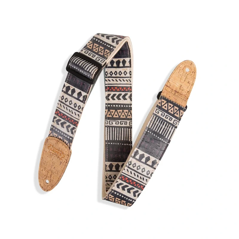 2 inch Wide Cork Guitar Strap Zanzibar Cork