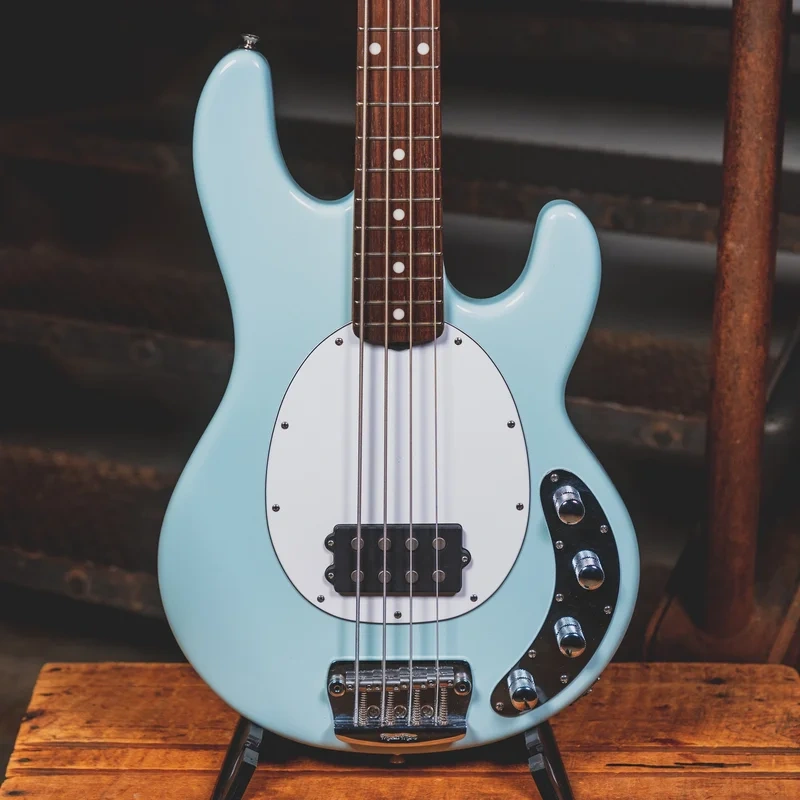 2018 Music Man StingRay Bass Guitar, Mint Green W/HSC – Used