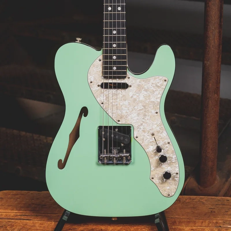 2019 Fender Limited Two Tone Telecaster Electric Guitar, Surf Green w/ OHSC – Used