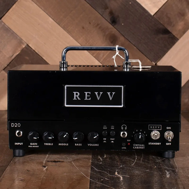 2020 Revv D20 Black Guitar Amplifier Head with Gig-Bag – Used